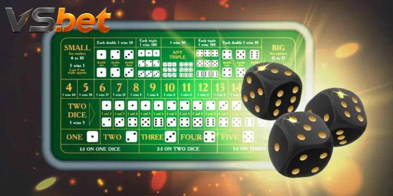 Sic bo total trong bảng cược trước thời điểm khóa cửa